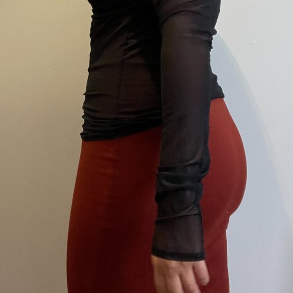 Canadian Made Pencil Skirt in Terracota -S- - Picture 6 of 13